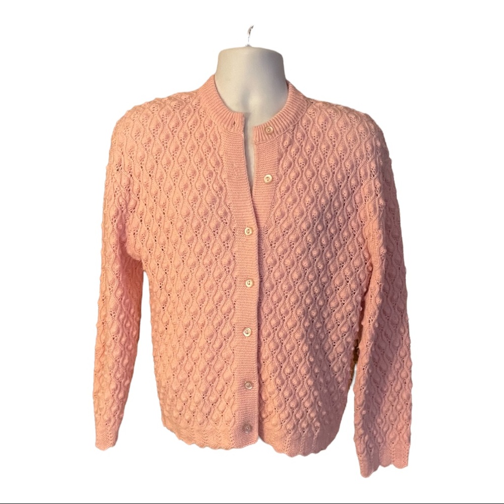 Vintage Jolie New York Women's Knit Button-Up Cardigan Sweater